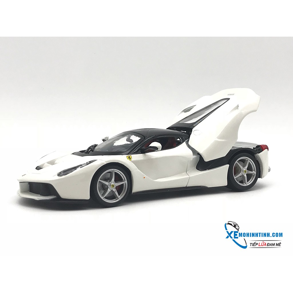 Xe Mô Hình Ferrari Laferrari 1:24 Bburago ( Trắng )