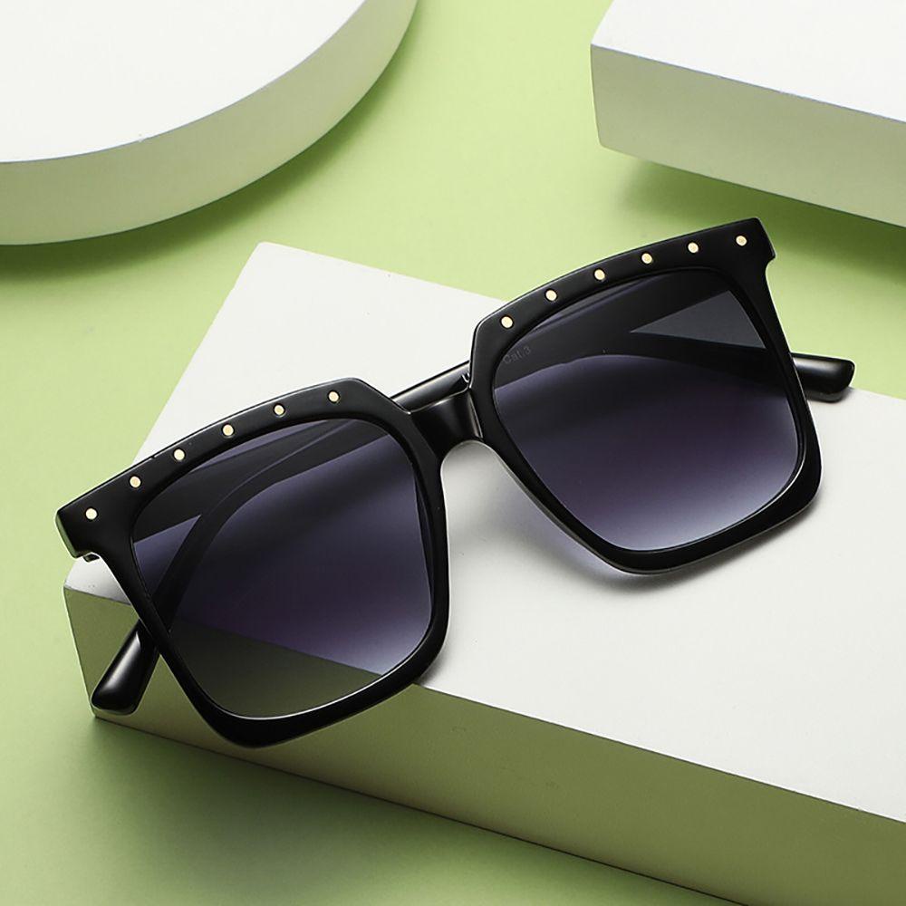 Kính Mát Gọng Vuông Chống Tia UV Chống Bức Xạ Màu Sắc Gradient Phong Cách Hàn Quốc Dành Cho Nữ