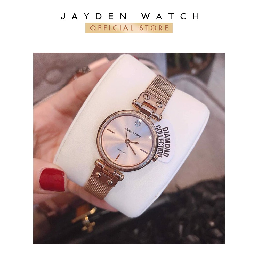 Đồng hồ Nữ Anne Klein 3002RGRG Rose Gold-tone Rose Dial 26mm