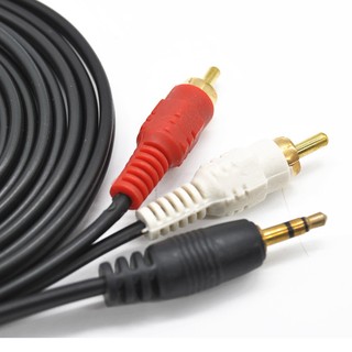 Dây loa 1 đầu 3.5 ra 2 AV