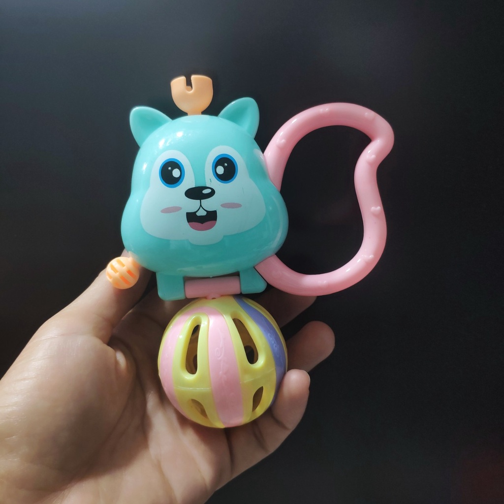 Đồ chơi xúc xắc, lục lạc có chuông vui nhộn 5 món hình thú đáng yêu cho bé