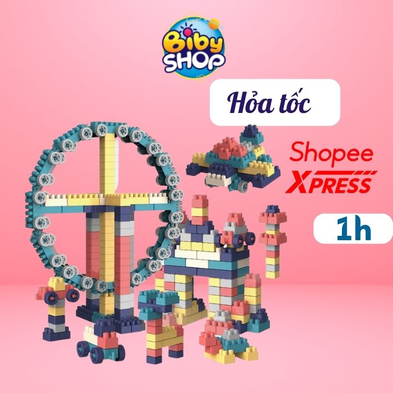 lắp ghép 520 và 600 chi tiết giúp trẻ thỏa sức sáng tạo và nâng cao trí thông minh giúp bé phá triển trí tuệ