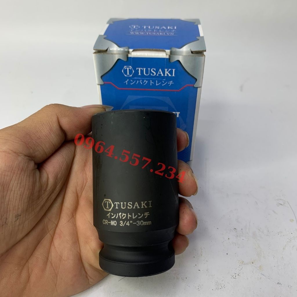 Đầu Khẩu 3/4 inch - đầu tuýp 6 cạnh mở bulong TUSAKI chất thép CRMO hàng cao cấp