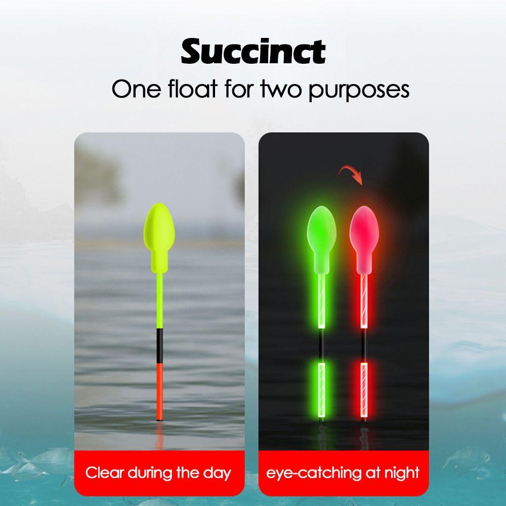 MUVAKO Phao Câu Cá Đèn LED Đuôi Dài Thay Đổi Màu Sắc