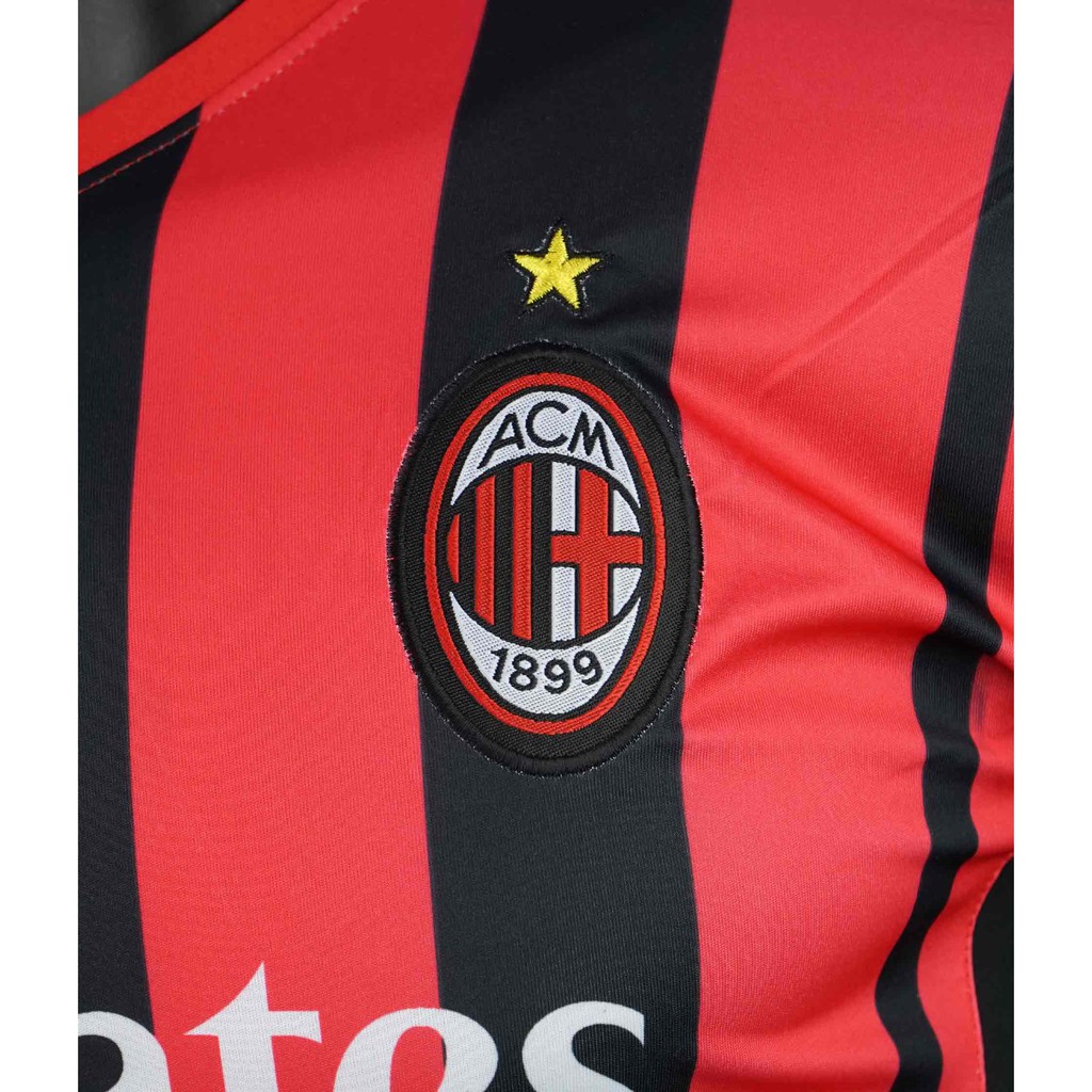 Áo bóng đá clb AC Milan- Áo đá banh thun lạnh cao cấp, thấm hút, thoáng mát, bền màu