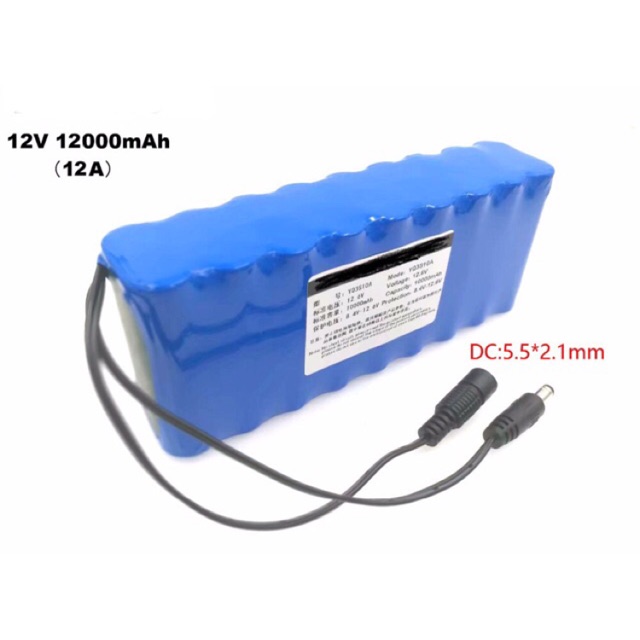 Khối pin sạc 12v 3s 18 cell 12ah cell xịn