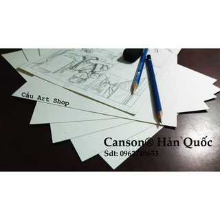 Xấp 10 tờ Giấy Canson® Hàn Quốc 220gsm A4 [GIẤY CAUART]