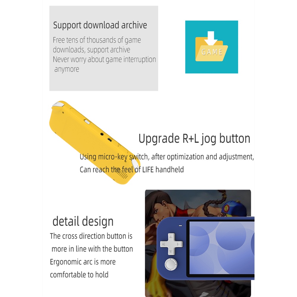 Máy Chơi Game Cầm Tay X20 Mini 4.3 inch PSP Với Màn Hình IPS 8G 3500   trò thẻ nhớ Pin 2500mAh