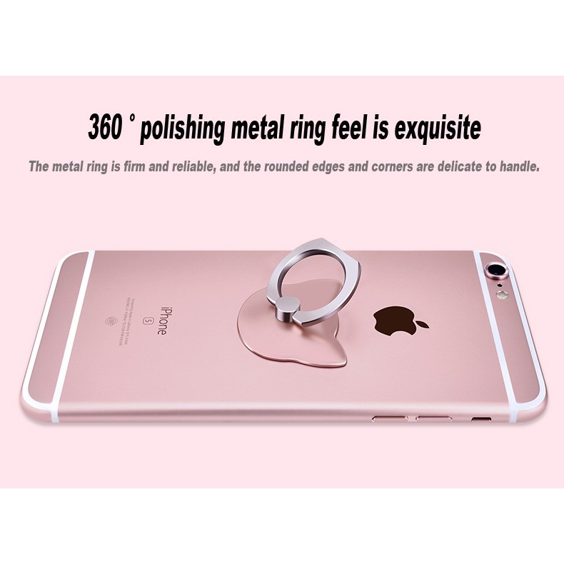 Bộ 2 giá đỡ nhẫn kim loại xoay 360 độ tiện dụng cho điện thoại | BigBuy360 - bigbuy360.vn