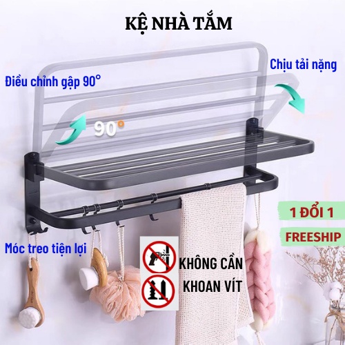 Giá Để Đồ Phòng Tắm, Kệ Nhà Tắm Kệ Để Đồ Phòng Tắm Inox Không Gỉ Moda.H