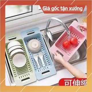Rổ rửa bát lúa mạch gác bồn gấp gọn
