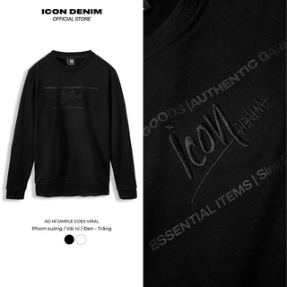 Áo Nỉ Nam Trơn ICON DENIM Signature Simple Goes Viral AN011049