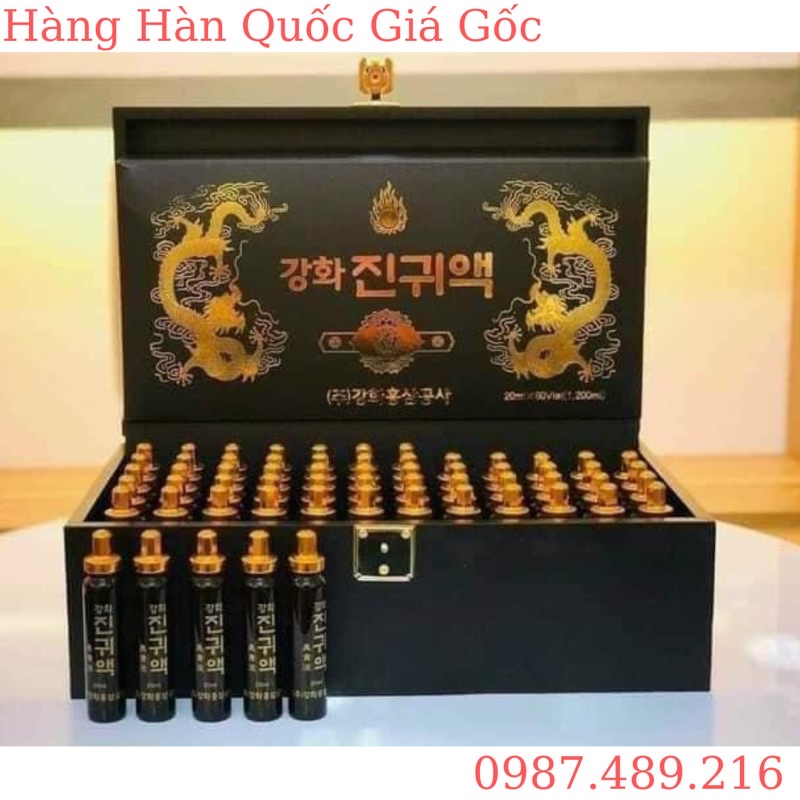 [Freeship] Đông trùng hạ thảo 60 ống 2 con rồng, nhập khẩu Hàn Quốc