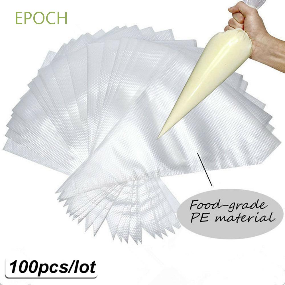 EPOCH Set 100 Túi Bắt Bông Kem Dùng Một Lần Tiện Dụng