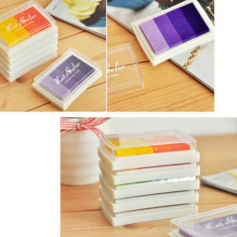 Mực in con dấu màu ombre làm bullet journal, trang trí sổ