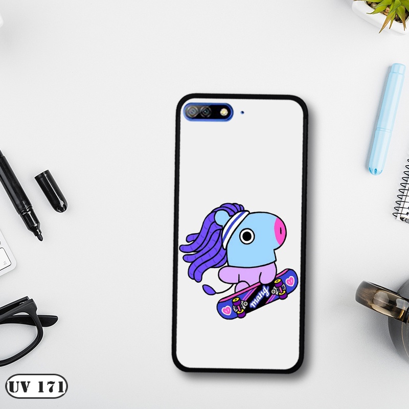 Ốp lưng  HUAWEI Y7 Pro 2018 - Lưng nhám viền dẻo in 2D