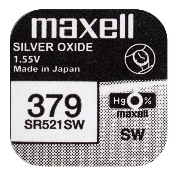 Pin Maxell SR521SW - SR521 - 521 - 379 - AG0 Pin Đồng Hồ Đeo Tay Chính Hãng