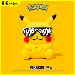 Vỏ bảo vệ hình Pikachu thích hợp cho hộp sạc tai nghe Airpods 1/ 2 Pro 3