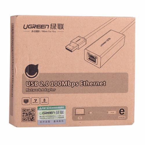 Cáp USB 2.0 sang 10/100mbps Lan chip AXIS88772 UGREEN 20253
