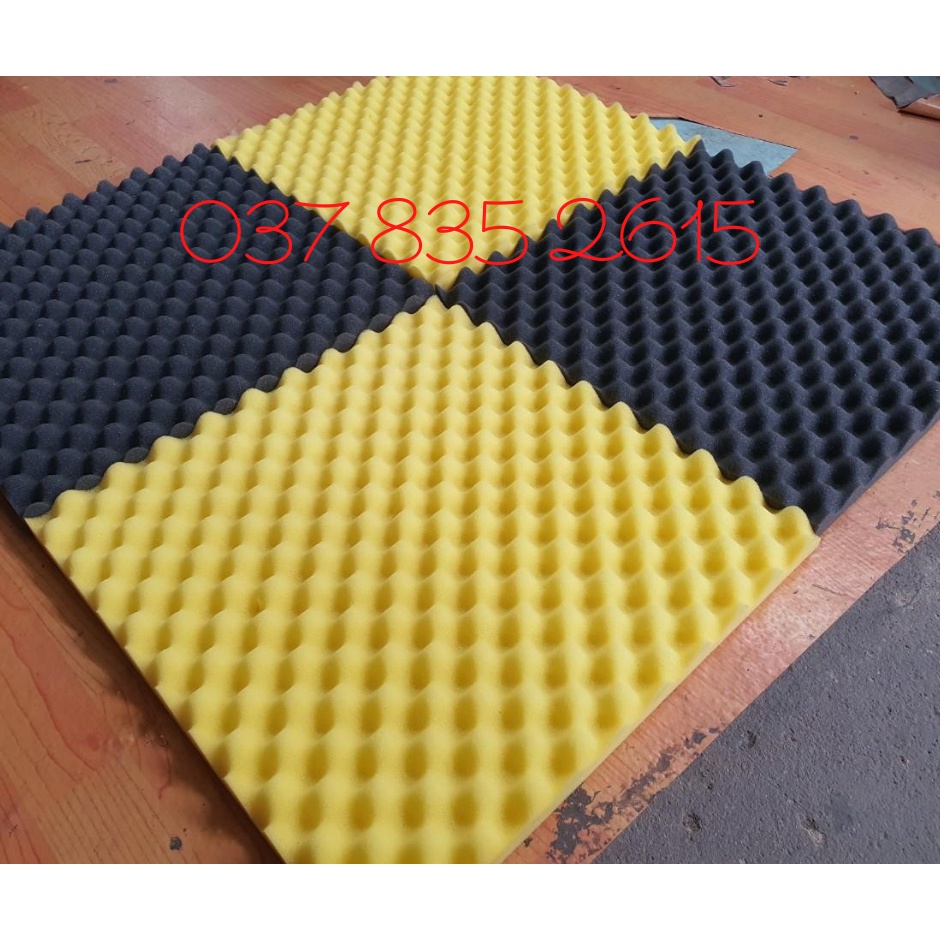 Mút tiêu âm cách âm dán tường 50x50cm tấm dạng trứng gà