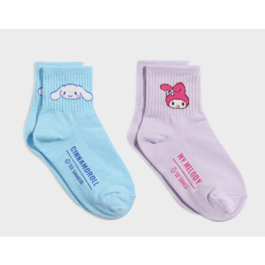 [DAISO Korea] Vớ Len Nặng Nhân Vật Sanrio 2Set 3Type (4-6 Tuổi / 7-9 Tuổi)
