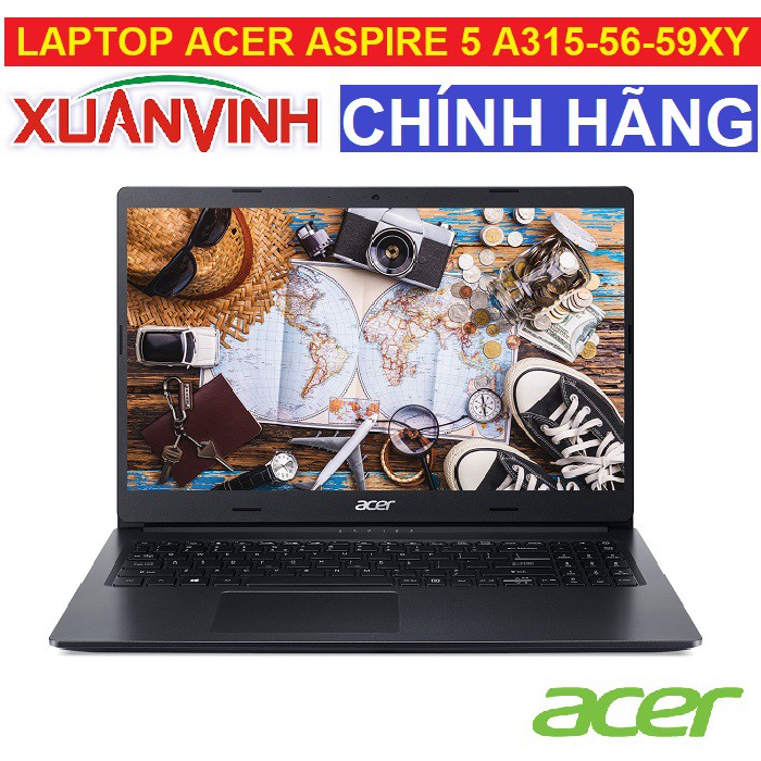 Laptop ACER ASPIRE 5 A315-56-59XY NX.HS5SV.003 i5-1035G1 4GB 256GB OB 15.6&quot; FHD Win 10 (NEW 100%, CHÍNH HÃNG)