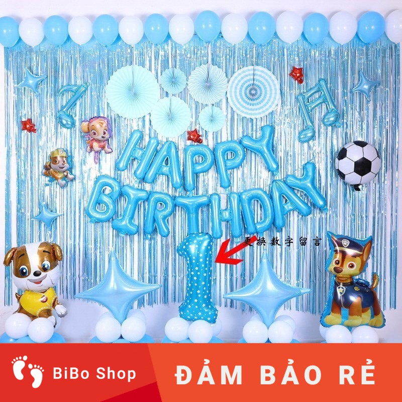 set sinh nhật thôi nôi cho bé chủ đề công chúa hoàng tử, mèo kitty, trang trí sinh nhật theo chủ đề tuổi bé, giá rẻ sỉ