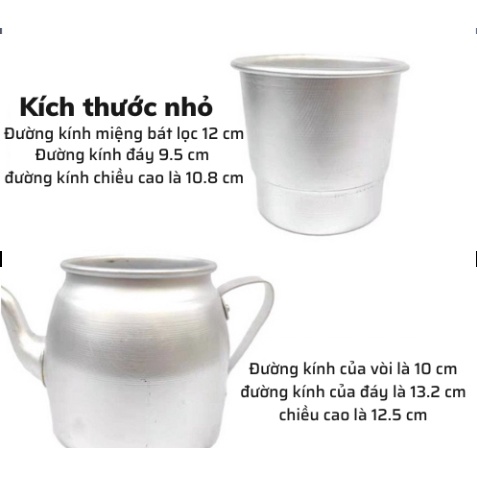 phin pha cà phê ấm pha cà phê nhôm 100 gram có lọc ủ cà phê có ấm và vòi rót tiện lợi cao cấp đảm bảo sử dụng tại nhà