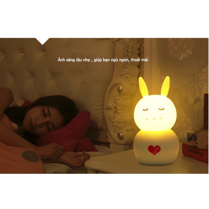 Đèn ngủ để bàn sạc điện độc đáo Bunny