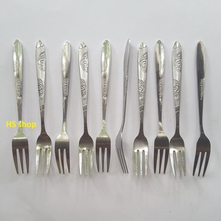 Combo 10 Dĩa inox ( Nĩa inox) cao cấp dài 13cm - Bền, đẹp, cứng cáp, lịch sự - NPP HS shop