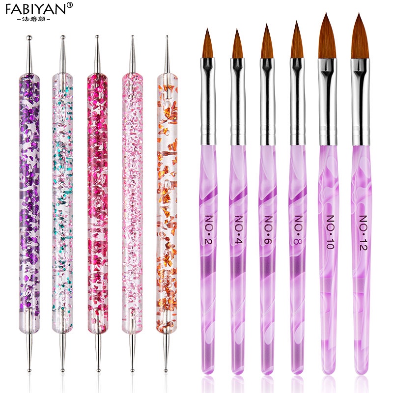 Bộ cọ vẽ móng tay FABIYAN acrylic chuyên nghiệp dùng để vẽ móng nghệ thuật cao cấp