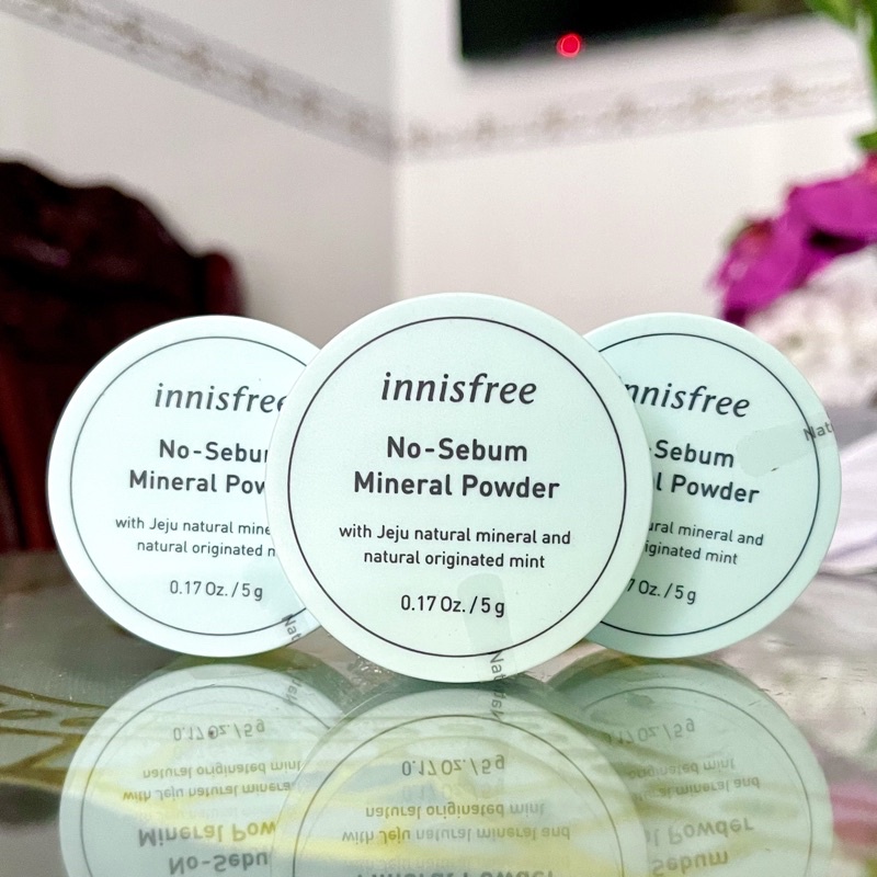 Phấn phủ kiềm dầu dạng bột khoáng Innisfree No Sebum Mineral Powder 5g