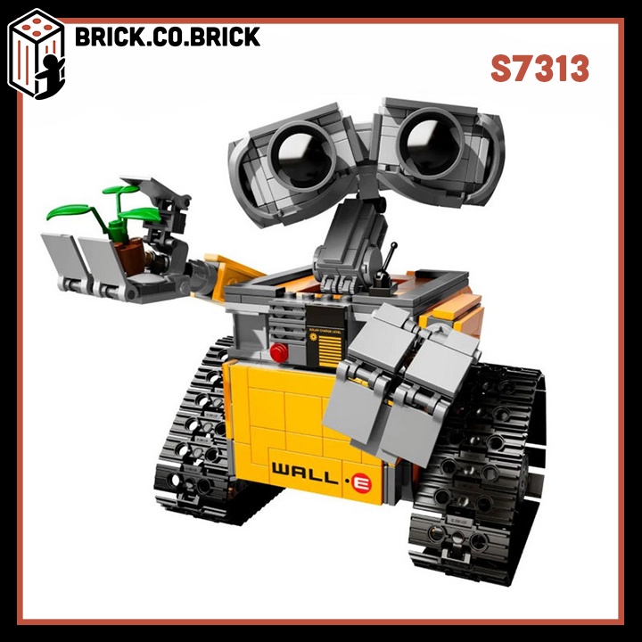 Mô hình Lắp ráp Walle Nhân vật Hoạt hình Pixar Wall Disney Robot Người Máy Xe WALL-E S7313