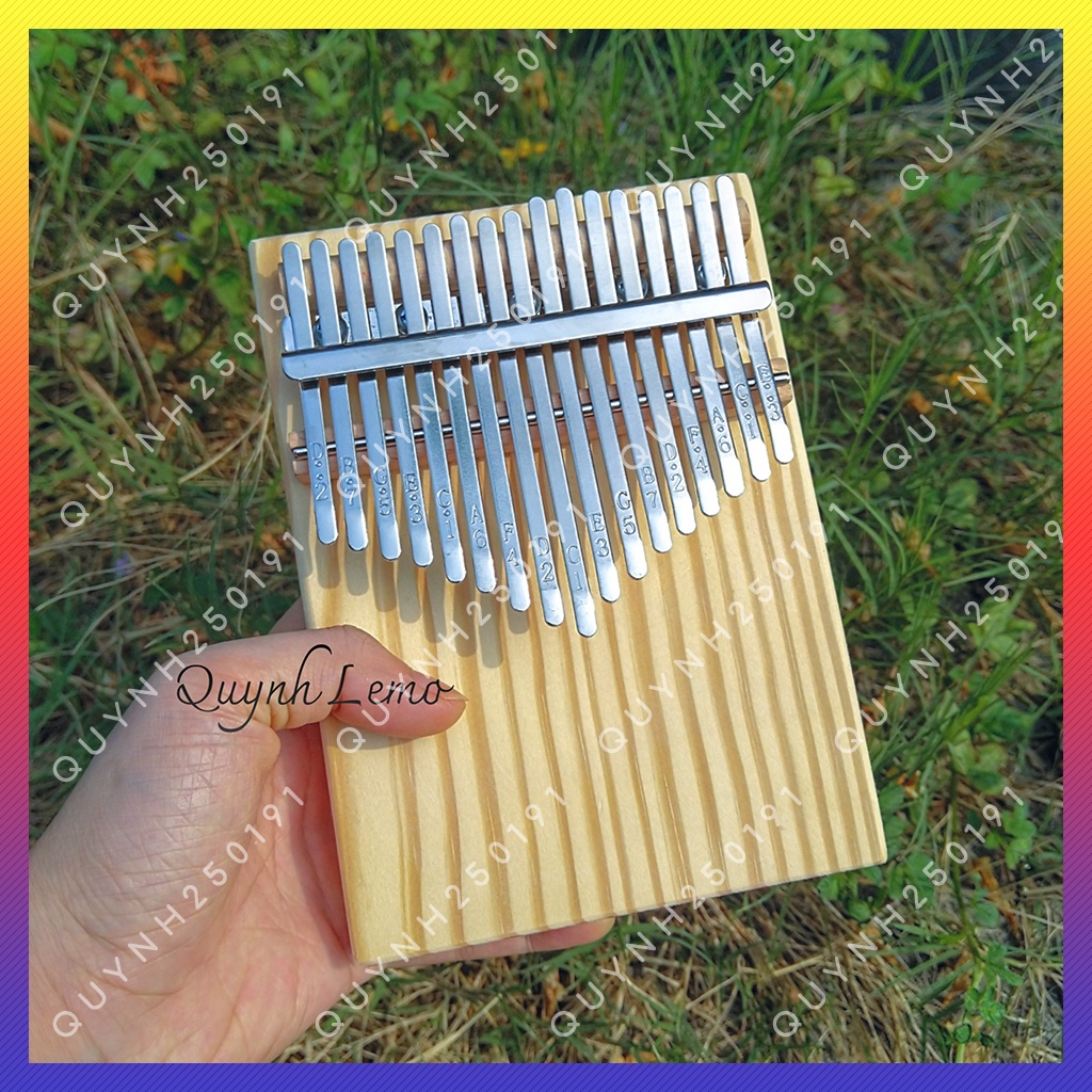 Mua [Có Sẵn] Đàn Kalimba 17 Phím Gỗ Thông Mỹ Cao Cấp Hình Chữ Nhật - QL121216 - Đàn Kalimba Tặng Full Phụ Kiện