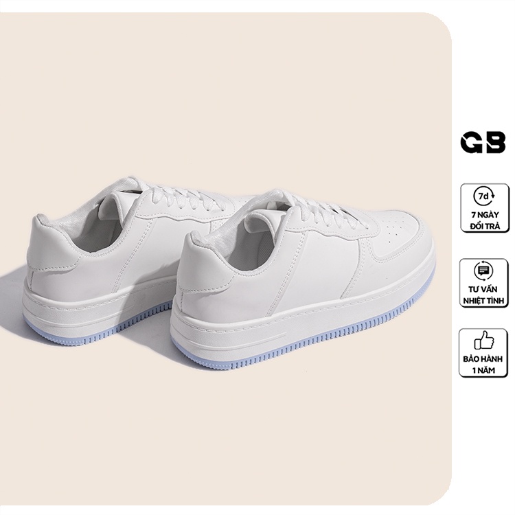 Giày Sneaker Nữ Giày BOM Thể Thao Đế Bằng Êm Chân Đổi Màu Khi Ra Nắng Đẹp Mới Nhất Màu Trắng giayBOM B1643