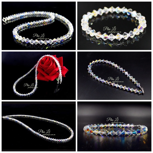 Vòng Cổ Pha Lê Nón Nhọn S04mm Được Thiết Kế Từ Pha Lê Swarovski