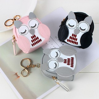 Ví / bóp mini cú mèo ngộ nghĩnh kiêm móc khóa