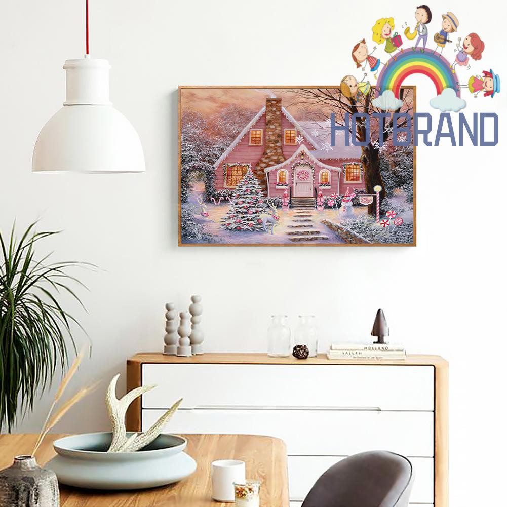 Bộ Tranh Đính Đá Tự Làm Họa Tiết Giáng Sinh Độc Đáo