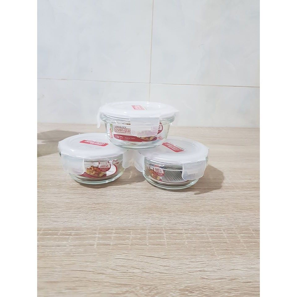 Bộ 3 Hộp Thủy Tinh Ăn Dặm Lock&Lock