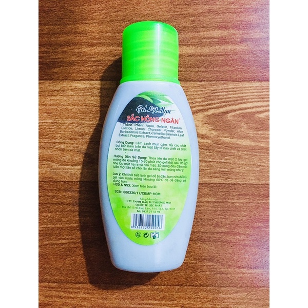 Keo lột mụn than Sắc Hồng Ngân chai nhỏ 60ml