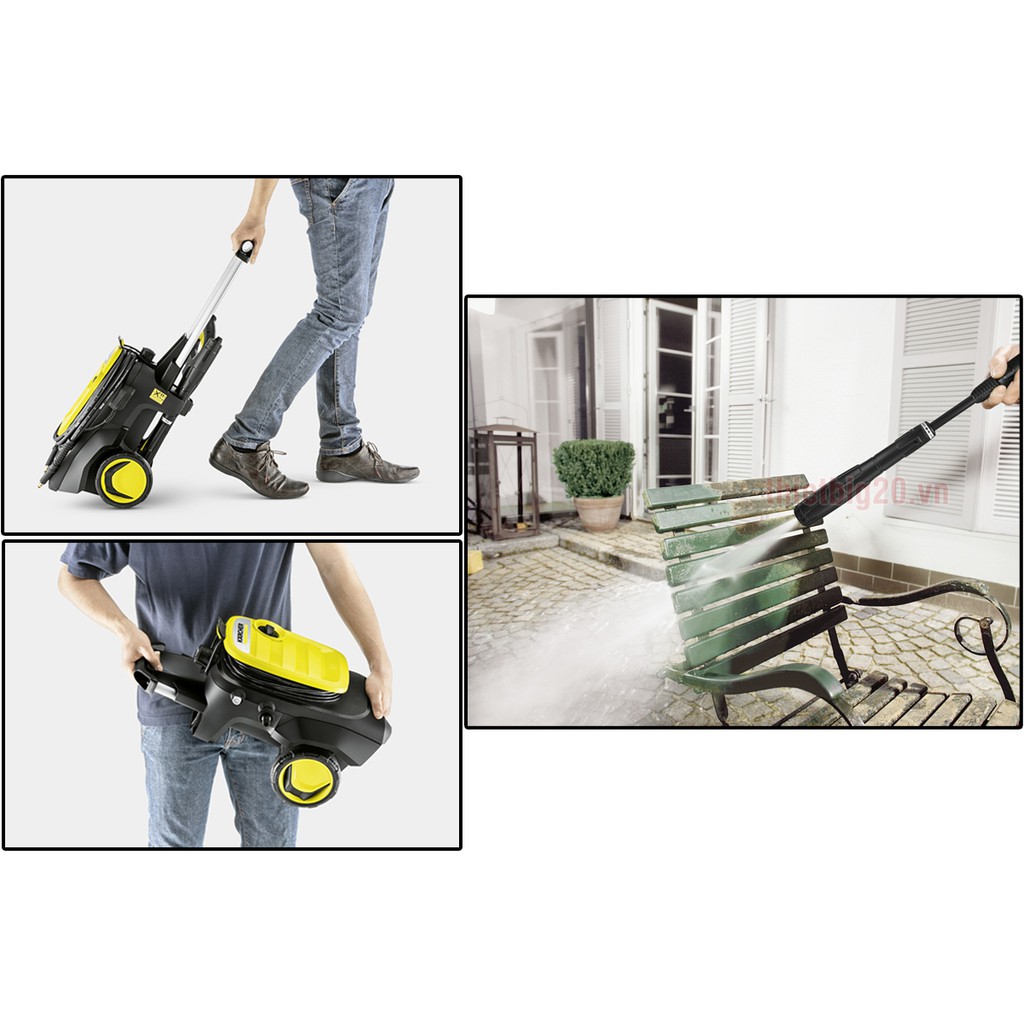 Máy xịt rửa xe áp lực cao mini gia đình Karcher K5 Compact EU