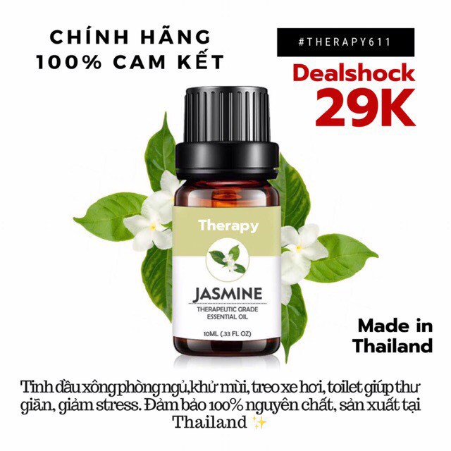 [𝗦𝗔𝗟𝗘]..::✨Tinh Dầu Nguyên Chất Lài - Jasmin 10ml✨::..