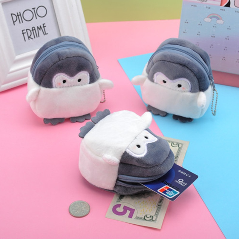 [Hàng mới về] Ví đựng tiền xu hình chim cánh cụt dễ thương xinh xắn
