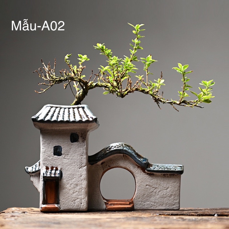 [Mã LIFEXANH03 giảm 10% đơn 500K] Chậu trồng cây bonsai mini,hoa,các loại cây cảnh…Phỏng Cổ Trấn