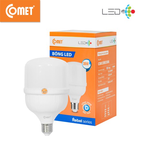 01 THÙNG Bóng Led Trụ COMET CB03R loại 20W, 30W (Ánh sáng VÀNG) Rebel Series