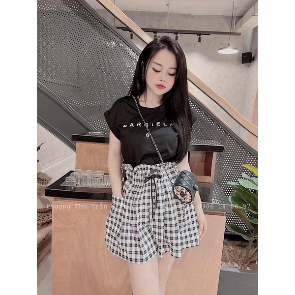 SÉT BỘ ÁO CÁNH RƠI MIX QUẦN ĐÙI KẺ