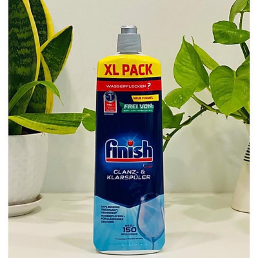 Nước làm bóng finish 1150ml, 800ml, 400ml dùng cho Máy rửa bát, 750ml dung dịch dầu bóng finish, 500ml chất trợ xả máy