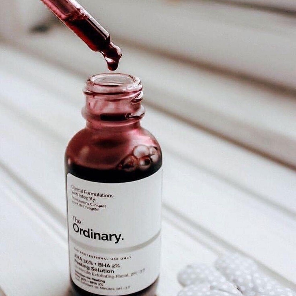 thay da sinh học The Ordinary AHA 30% + BHA 2% Peeling Solution