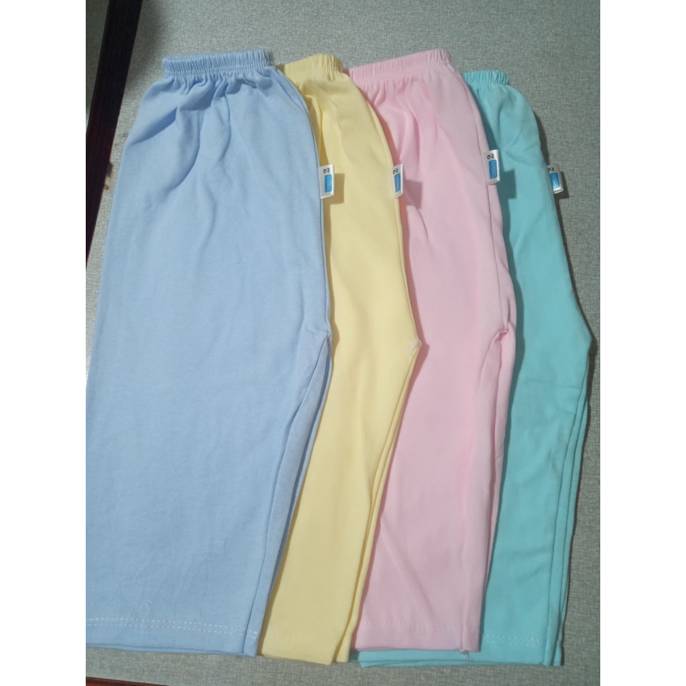 Quần dài màu sơ sinh Bossini 100% cotton
