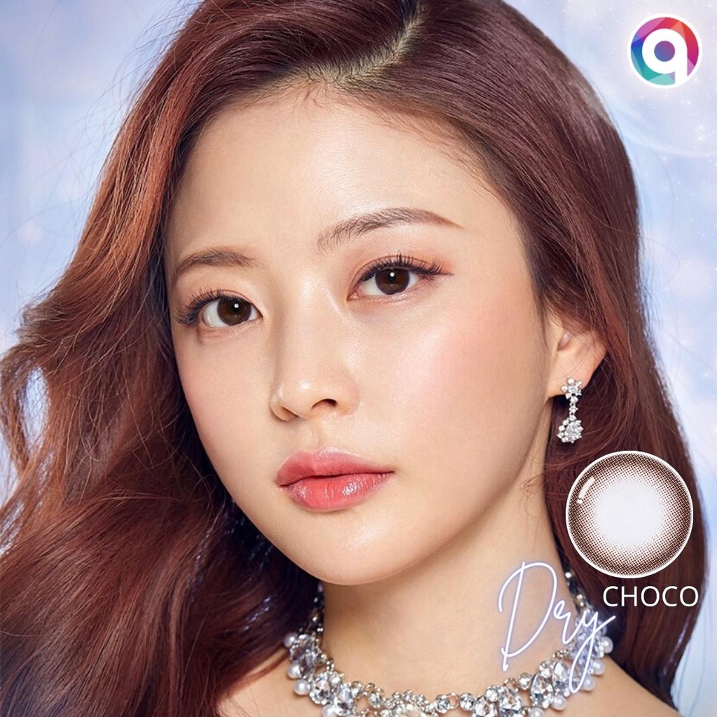 Kính áp tròng QUYNH LENS dry choco 0-8 độ